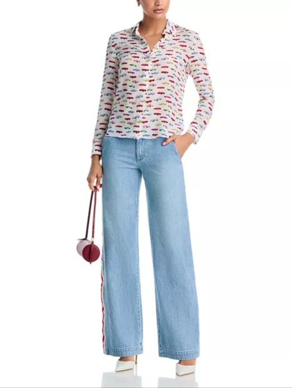 Alice and Olivia Willa Silk Shirt